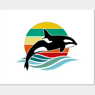 Orca Whales Lovers Posters and Art